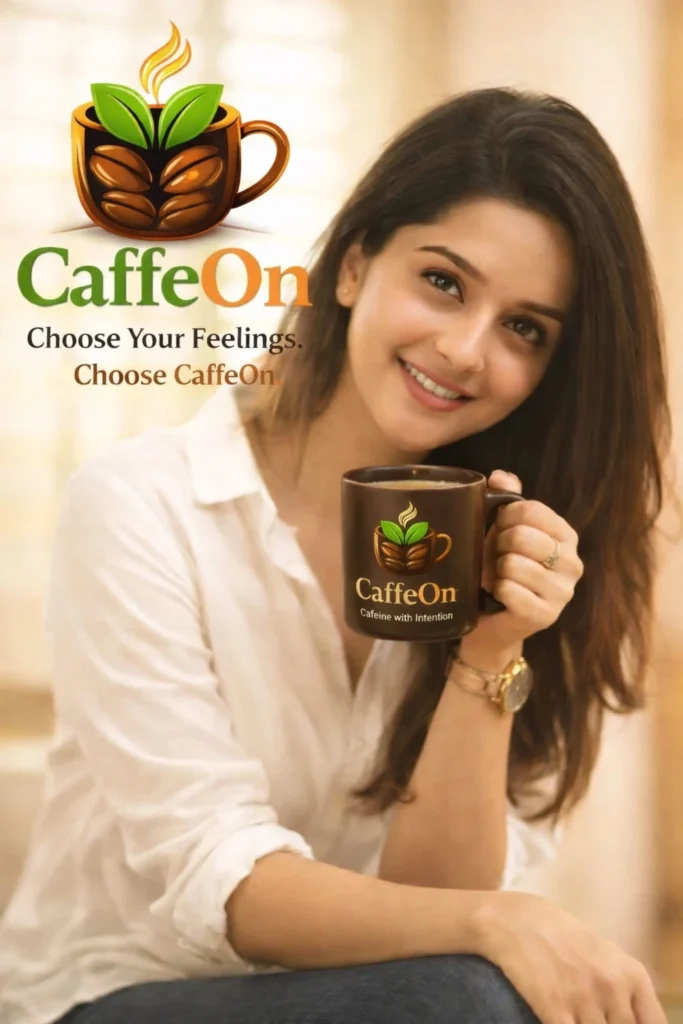 Celebrity endorsement poster for CaffeOn